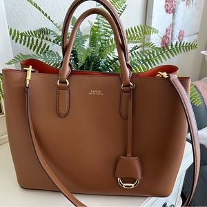 Lauren by Ralph Lauren Tan Satchel